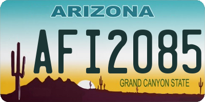AZ license plate AFI2085