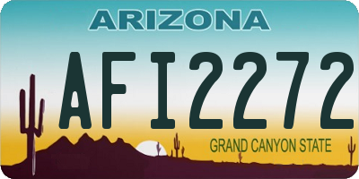 AZ license plate AFI2272