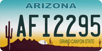AZ license plate AFI2295