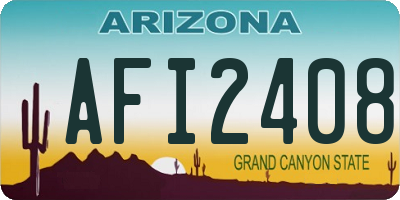 AZ license plate AFI2408