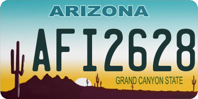 AZ license plate AFI2628