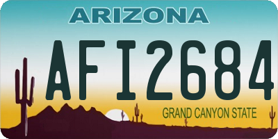 AZ license plate AFI2684