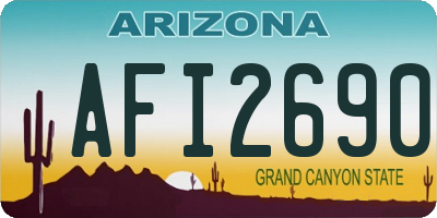 AZ license plate AFI2690