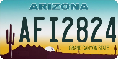 AZ license plate AFI2824
