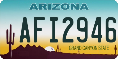 AZ license plate AFI2946
