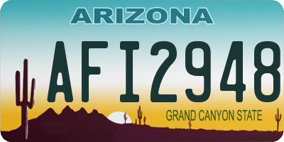 AZ license plate AFI2948