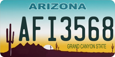 AZ license plate AFI3568