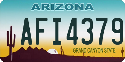 AZ license plate AFI4379