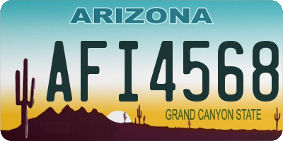 AZ license plate AFI4568