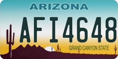 AZ license plate AFI4648