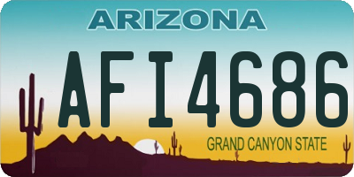 AZ license plate AFI4686