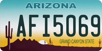 AZ license plate AFI5069