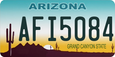 AZ license plate AFI5084
