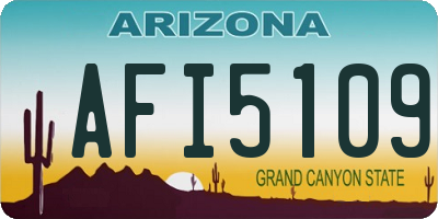 AZ license plate AFI5109