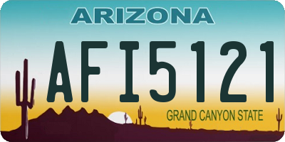 AZ license plate AFI5121