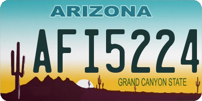 AZ license plate AFI5224