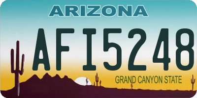 AZ license plate AFI5248