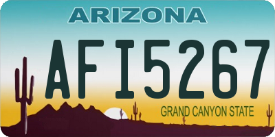 AZ license plate AFI5267