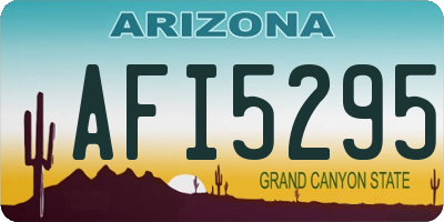 AZ license plate AFI5295