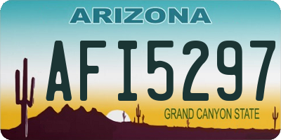 AZ license plate AFI5297