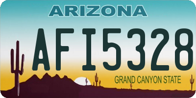 AZ license plate AFI5328