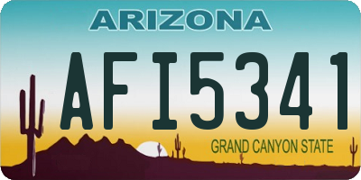 AZ license plate AFI5341