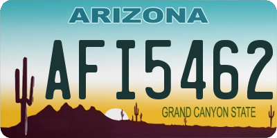 AZ license plate AFI5462