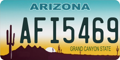 AZ license plate AFI5469