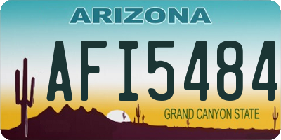 AZ license plate AFI5484