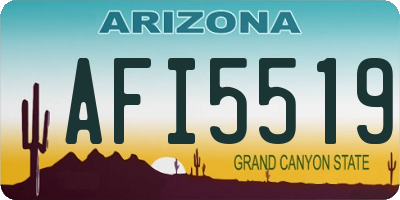 AZ license plate AFI5519