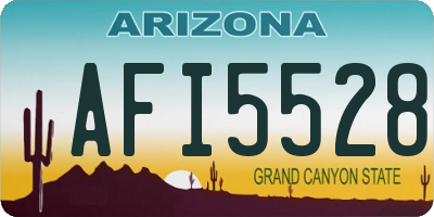 AZ license plate AFI5528