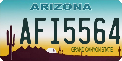 AZ license plate AFI5564