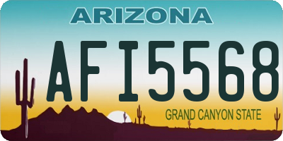 AZ license plate AFI5568