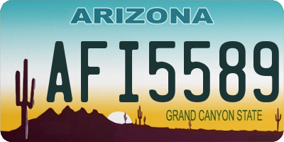 AZ license plate AFI5589