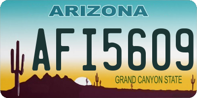 AZ license plate AFI5609