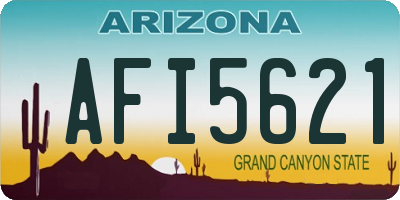 AZ license plate AFI5621