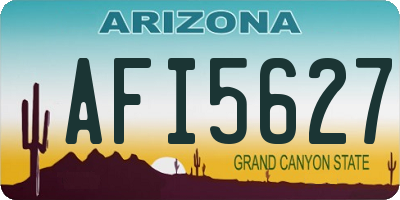 AZ license plate AFI5627
