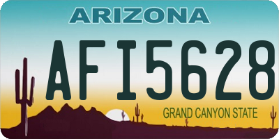 AZ license plate AFI5628