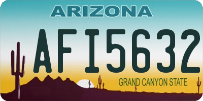 AZ license plate AFI5632