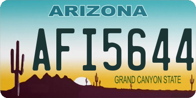 AZ license plate AFI5644