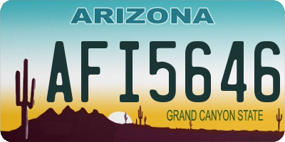 AZ license plate AFI5646