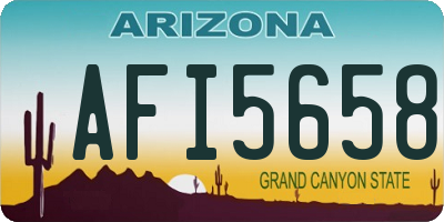 AZ license plate AFI5658