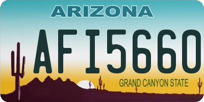 AZ license plate AFI5660