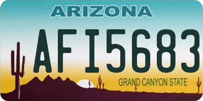 AZ license plate AFI5683