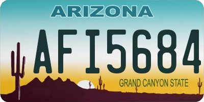 AZ license plate AFI5684
