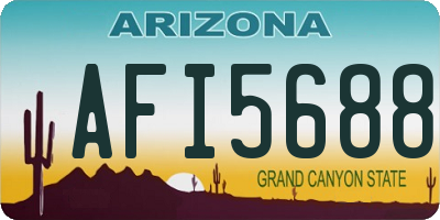 AZ license plate AFI5688