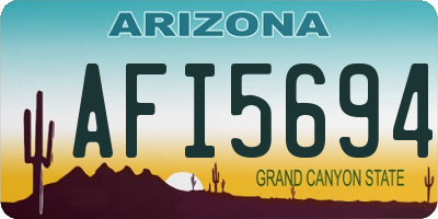 AZ license plate AFI5694