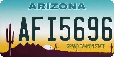 AZ license plate AFI5696