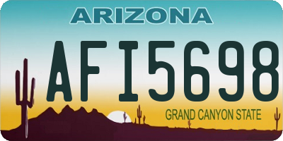 AZ license plate AFI5698