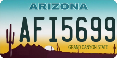 AZ license plate AFI5699